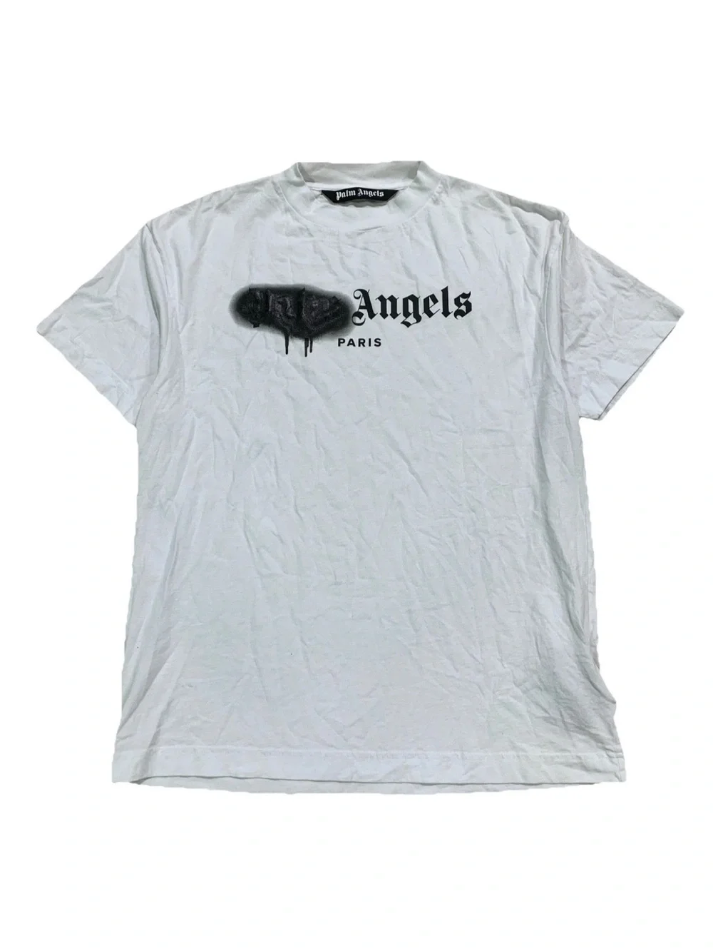 PALM ANGELS PARIS SPRAY LOGO TEE XL - Picture 1 of 7